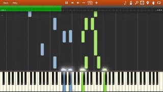 Mendelssohn  Op 19  Nº6 Venetian Gondola Song Synthesia Piano Tutorial [upl. by Yelats]