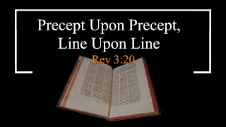 Precept Upon Precept Line Upon Line [upl. by Favin106]