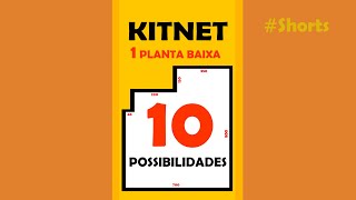 KITNETS pequenas MODERNAS decoradas1 planta baixa 10 possobilidades Shorts [upl. by Morez]