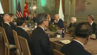 President Biden meets with Chinas President Xi at Filoli Historic House [upl. by Yrtnahc]