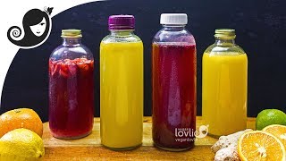 How to Make Water Kefir  Homemade Fermented Probiotic Soda  3 Flavours [upl. by Sumetra]