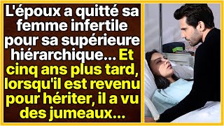 Le mari a quitté sa femme stérile 5 ans plus tard il est revenu pour hériter et a vu des jumeaux… [upl. by Zavras]