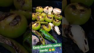 Easy tomatillo salsa verde recipe 🔥🔥👍 [upl. by Eybbob939]