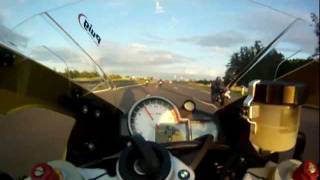 HD BMW S1000RR vs ZX12R  FLAT OUT 22 [upl. by Aikenat729]