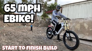 72v 12000watt enduro Ebike build Step by step explanation [upl. by Nonnarb]