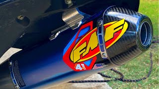 2021 YZ250F FMF 41 INSTALL FULL SYSTEM [upl. by Essined]