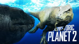 Mosasaurus Hunts Trex amp Babies — Prehistoric Planet 2 FULL CLIP  Jurassic World Dominion [upl. by Nahta]