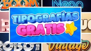 🔥 Pack de TIPOGRAFÍAS con efectos EDITABLES para ADOBE ILLUSTRATOR 😎 [upl. by Amlez625]