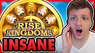 INSANE ODDS Wheel Spin in Rise of Kingdoms 😱❗ shorts [upl. by Yusem]