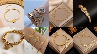 2024 Trending Most Beautiful Gold amp Gemstone Bracelet Design Ideas goldjewellry trending bracelet [upl. by Ailhad]