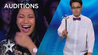 JUDGES Can’t Stop Laughing At Ichikawa From Japan  Asia’s Got Talent 2019 on AXN Asia [upl. by Calhoun]