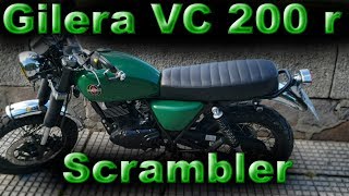 Review Gilera VC 200 r Scrambler [upl. by Aenil]