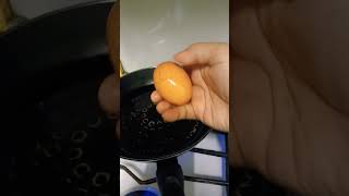 Cracking eggs in the pan edges to cook amazing jobongvlogofficial [upl. by Orwin14]