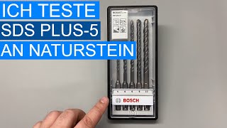 Ich teste die SDS Plus5 Bohrer von Bosch an Naturstein [upl. by Alletnahs]