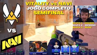 VITALITY vs NAVI  SEMIFINAL COMPLETA Todos os Mapas BLAST Premier World Final 2023 [upl. by Leumhs51]