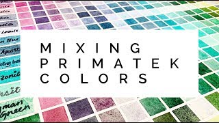 Mixing Primatek Colors with Each Other  Daniel Smith Watercolors [upl. by Elyagiba387]