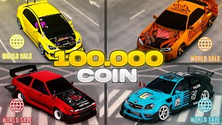 100000 COİN İLE HESAP DİZDİM   ÇİZİMLİ ARABALAR KIYAFETLER  Car Parking Multiplayer [upl. by Adnaval148]