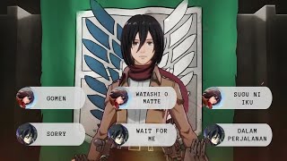 Quick Chat Mikasa AoT Mobile Legends [upl. by Africah]