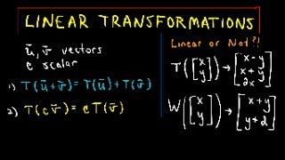 Linear Transformations  Example 1 Part 2 of 2 [upl. by Eneluqcaj117]