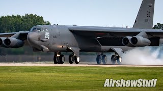 Oshkosh Aircraft Arrivals  B52 Viper Demo and More  EAA AirVenture Oshkosh 2024 [upl. by Shaughn836]