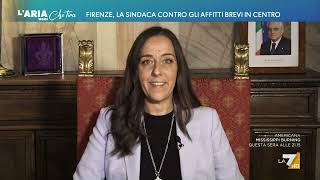 Overtourism la sindaca di Firenze Sara Funaro quotDobbiamo dare una risposta ai cittadini che [upl. by Drarreg]