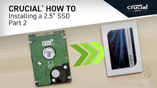 Part 2 of 4  Installing a Crucial® 25quot SSD Copy [upl. by Nayek]