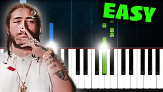 Post Malone  Congratulations ft Quavo  EASY Piano Tutorial [upl. by Gearalt697]