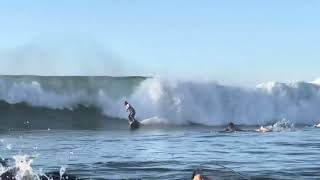 Surfers and Bodyboarders BLASTING 💥 Waves on a rocky beach break during overhead high waves [upl. by Robbie]