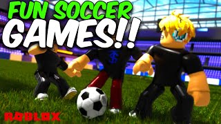 7 Fun Soccer Games On Roblox [upl. by Meensat]