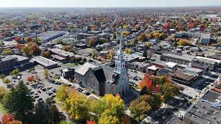 Église NotreDame de Granby QC en automne [upl. by Solberg]