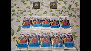 MECZ REAL MADRYT vs BARCELONA UNBOXING 10 SASZETEK Z KOLEKCJI TOPPS SUPERSTARS 202223 KTO WYGRAŁ [upl. by Ximenez]