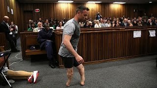 Pistorius à la barre sur ses moignons [upl. by Eikciv]