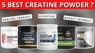 5 Best Creatine Supplement Brand in India  Best Creatine for Muscle Gain for Beginners [upl. by Lleunamme]