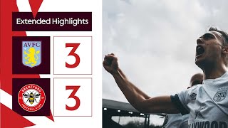 Aston Villa 3 Brentford 3  Extended Premier League Highlights [upl. by Leissam]