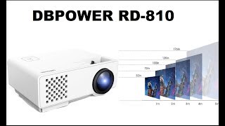 Best Affordable Projector 2017 DBPOWER RD810 Unboxing and Review [upl. by Auqinet]