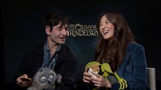 Ezra Miller Gets Emotional During Interview  Fantastic Beasts 2 [upl. by Tap723]