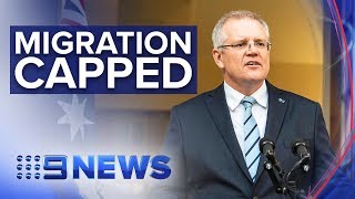 PM’s population policy to cap migration permanently  Nine News Australia [upl. by Abran820]