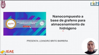 Tem 5 Cap 2 Nanocompuesto a base de grafeno para almacenamiento de hidrógeno [upl. by Lagas]