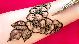 New latest stylish mehndi design  easy amp simple mehndi  mehndi ka design  mehndi design  mehndi [upl. by Aylat]