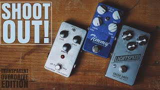 Demos in the Dark  Transparent Overdrive Shootout  Pedal Shootout [upl. by Aziul]