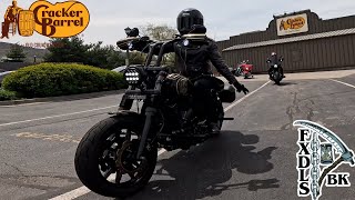 Group Ride  Cracker Barrel  FXR DYNA BAGGER LOW RIDER ST [upl. by Thant]