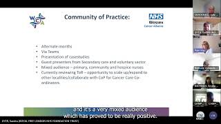 TCST Personalised Cancer Care National Informal Discussion Group June 2023 Pam Kay amp Pam Campbell [upl. by Ingemar]