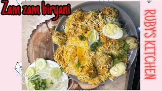 Making zam zam biryani recipe  RUBYS KITCHEN [upl. by Reld]