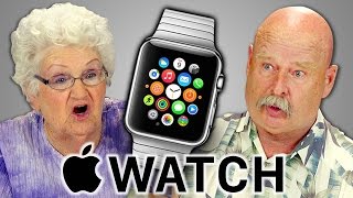 ELDERS REACT TO APPLE WATCH [upl. by Nnylyma]