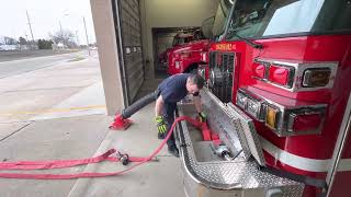 Archbold Fire Department Scorpion load for front bumper handline [upl. by Lotty]