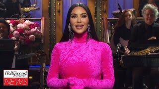 Kim Kardashian West Roasts Kanye OJ Simpson amp More On ‘Saturday Night Live’  THR News [upl. by Eisseb28]