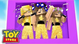 JOINING A GIRLBAND wLittle Carly and Little Kelly Minecraft ToyStore [upl. by Sedaiuqlem]