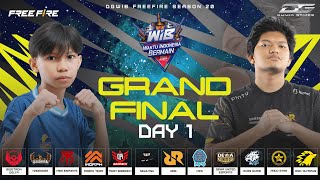 🔴DGWIB FREE FIRE SEASON 20  GRAND FINAL DAY 1 [upl. by Kittie704]