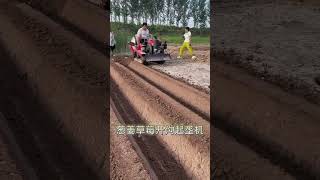 Plowing machine riding rotary tiller tilling machine plowing machine orchard greenhouse mana [upl. by Safier]