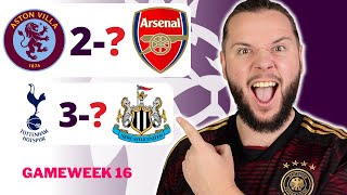 Premier League Gameweek 16 Predictions amp Betting Tips  Aston Villa vs Arsenal [upl. by Sherman647]